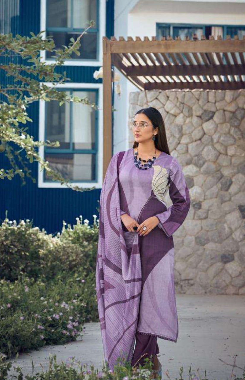 Pramukh Fab Lavender Color Rayon Kurta Set