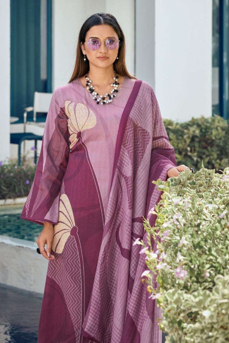 Pramukh Fab Dust Pink Color Rayon Kurta Set