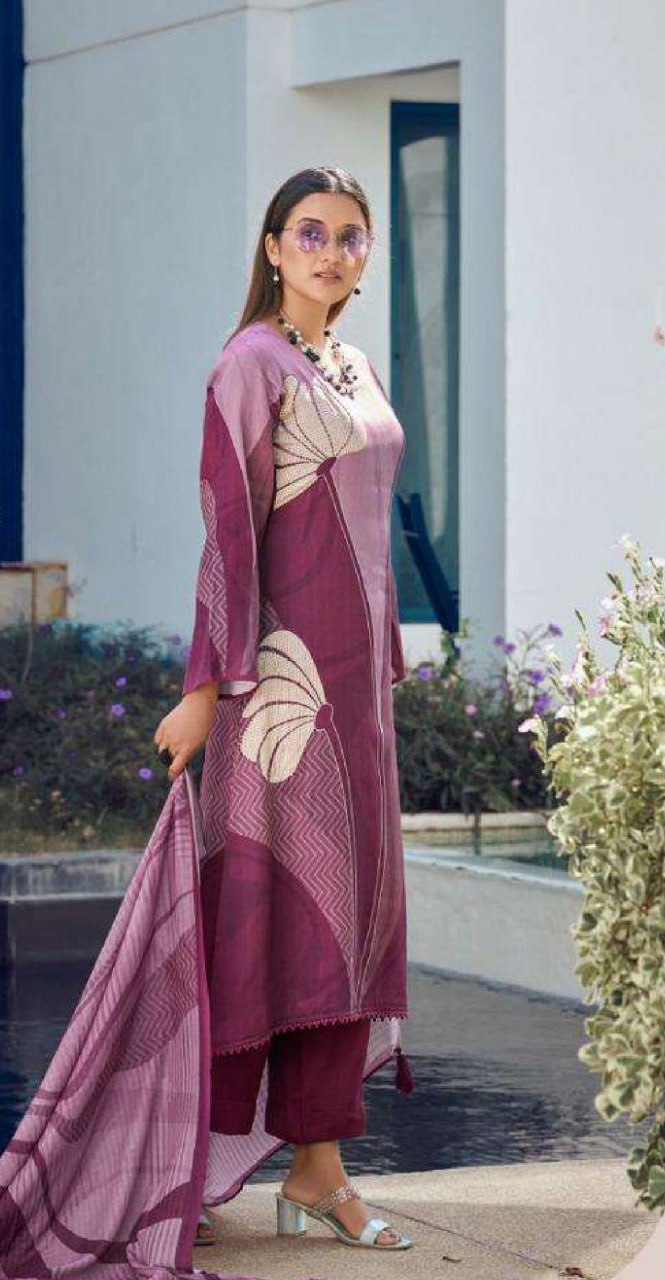 Pramukh Fab Dust Pink Color Rayon Kurta Set