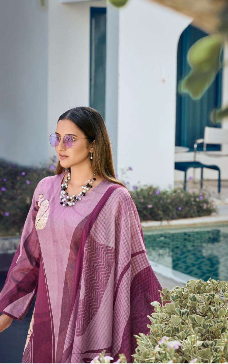 Pramukh Fab Dust Pink Color Rayon Kurta Set