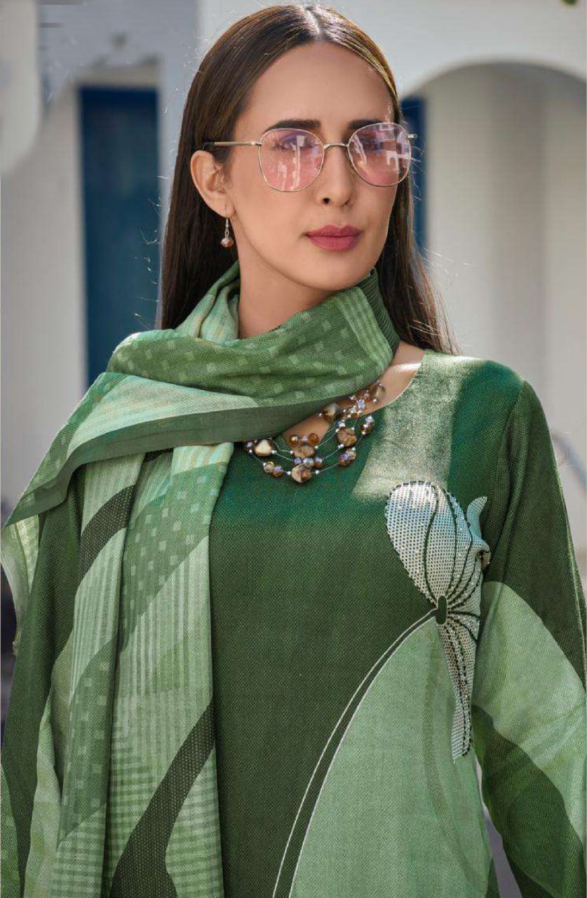 Pramukh Fab Green Color Rayon Kurta Set