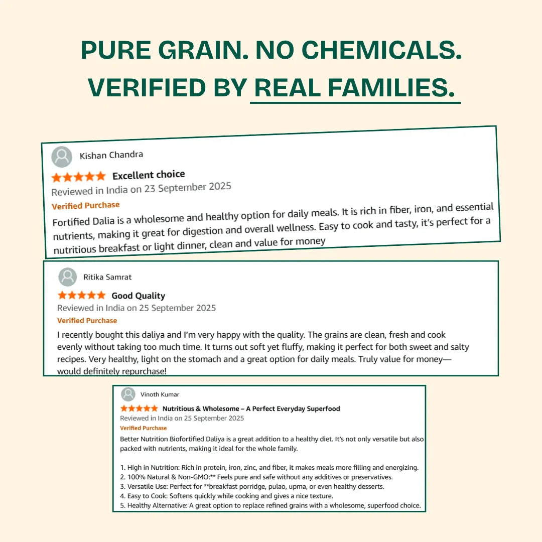 Better Nutrition Biofortified Daliya / Broken Wheat