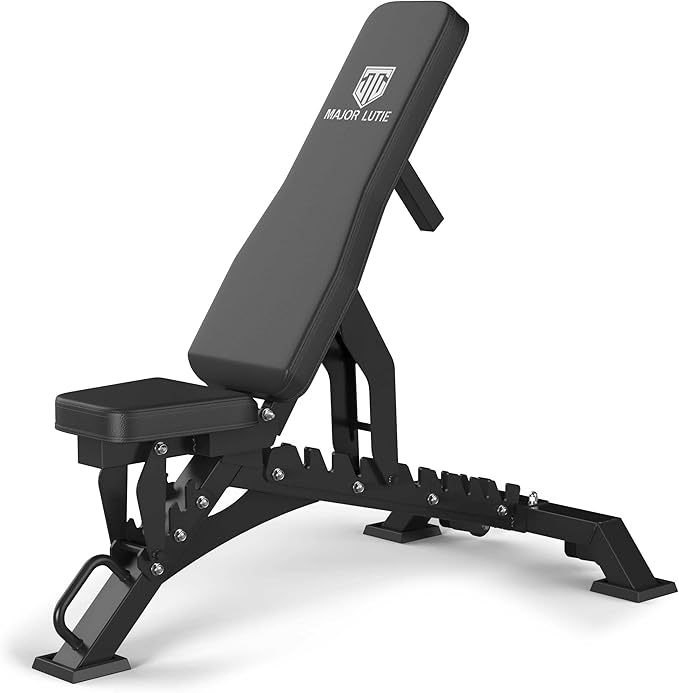 Major Fitness Weight Bench, Capacity Bench Press and 32 Adjustable Positions Strength Training Bench for Garage and Home Gym Workouts, Weight Lifting, and Bench Press