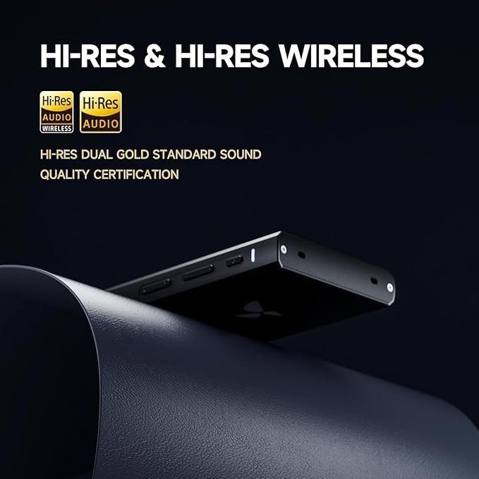 HiBy Digital M300 Android MP3 Player with Bluetooth and WiFi Streaming Player Android 13 Snapdragon 665 HiFi Audio (PCM/DSD) FM Radio Speaker Touchscreen 128GB + 2TB Expandable Storage
