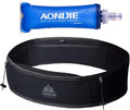 AONIJIE Hydration Belt Running Fanny Pack, with 250ml Soft Water Bottle Flask Phone Holder for Trailing Running Climbing Jogging Cycling Workout Fitness 3 Colors (Black, M/L)