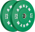 2 Inch Bumper Plates，10-500lbs，Barbell Rubber Olympic Weight Plates Set for Home Gym, Strength Training & Weight Lifting, Multiple Options Colors