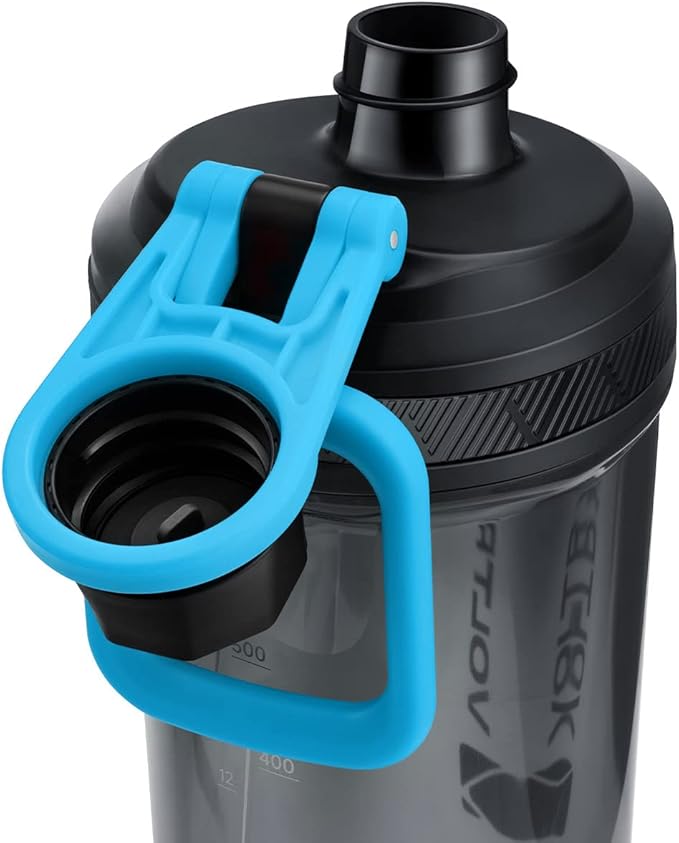 VOLTRX Shaker Bottle, Gallium USB C Rechargeable Electric Protein Shake Mixer, Shaker Cups for Protein Shakes and Meal Replacement Shakes, BPA Free, Made with Tritan, 24oz
