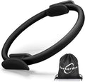 Pilates Ring Fitness Circle 14" Yoga Rings Magic Circle with Dual Padded Handles for Toning Arms, Thighs/Legs & Core，Home Exercise Equipment ﻿