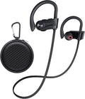 JOYWISE Bluetooth Headphones, Wireless Earbuds Bluetooth 5.3 Headphones with 16Hrs Playtime Stereo Bass Headsets, IPX7 Waterproof Running Earphones for Sports, Black