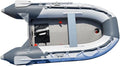 BRIS 8.2 Ft Inflatable Boat Inflatable Pontoon Dinghy Raft Tender Boat with Air-Deck Floor