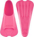 CAPAS Swim Training Fins Comfortable Silicone Lap Swimming Short Blade Floating Flippers with Mesh Bag for Adult Men Women Build Leg Strength