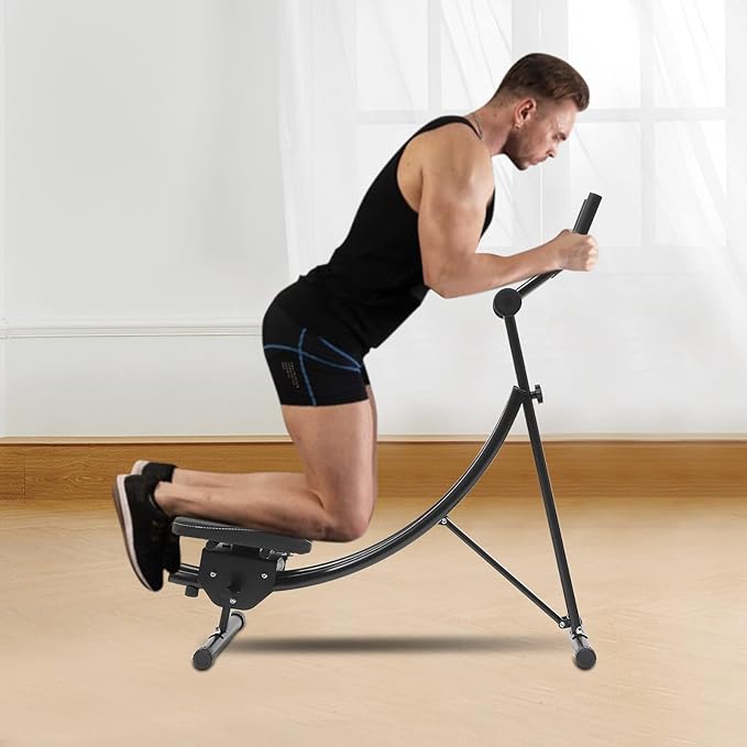 Heavy-Duty Adjustable Roman Chair, 330lbs Weight Capacity Hyperextension Bench with 5 Angles & 8 Positions, Foldable Core Workout Equipment for Abs, Glutes, Back, Home Gym Equipment