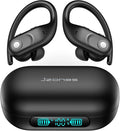 Wireless Earbuds Bluetooth Headphones 130Hrs Playtime with 2500mAh Wireless Charging Case LED Diaplay Hi-Fi Waterproof Over Ear Earphones for Sports Running Workout Gaming