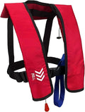 Manual Inflatable Life Jacket|Life Vest for Adults|PFD Low Profile|Supports up to 330 lbs(YSH700)