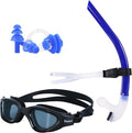 Swim Snorkel for Lap Swimming,No loud gurgling noise No hurt forehead No slip front swimming Snorkeling Training for adult/kid/youth,swimmer snorkle center Mount snorkel tube One-Way Purge Valve