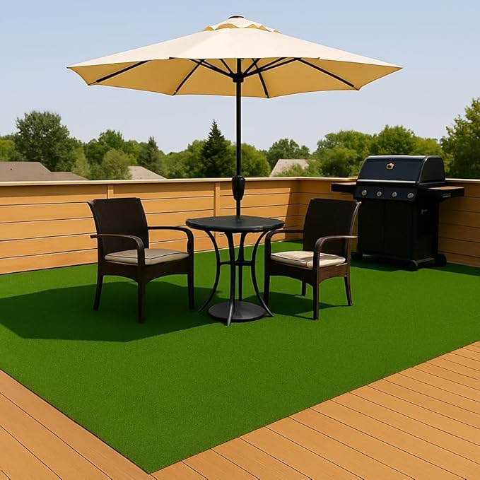 Ottomanson Artificial Turf Golf Hitting Mat 3' x 28' Indoor/Outdoor Waterproof Synthetic Fake Grass for Putting Practice Baseball Football Sports Gym Backyard, Custom Size 2' up to 30'