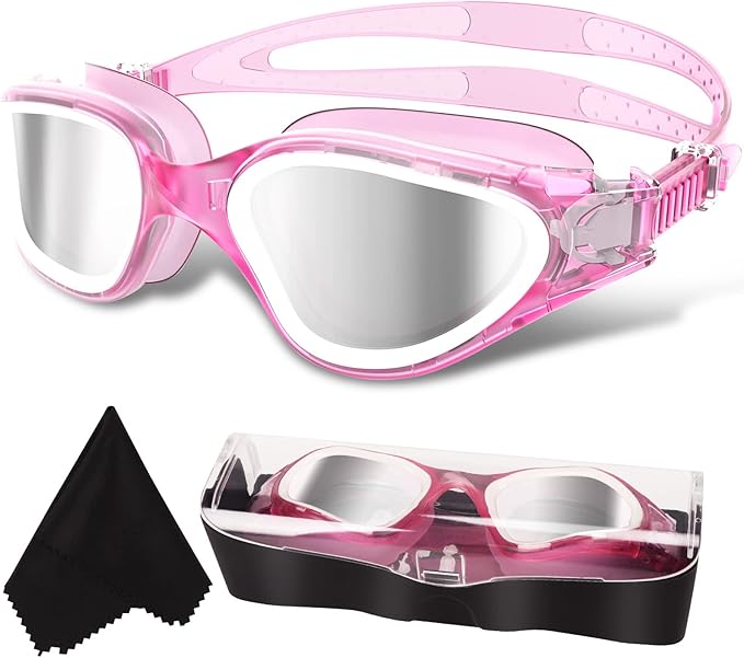WIN.MAX Polarized Swimming Goggles Swim Pool Goggles Anti Fog Anti UV No Leakage Clear Vision for Men Women Adults Teenagers