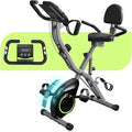 Foldable Exercise Bike Stationary Bikes for Home, 5 IN 1 Indoor Workout Bike, Cycling Bike with 16-Level Quiet Magnetic Resistance, 6.6 LBS Flywheel and 300LBS Capacity, 2025 Designed 817 X-bike