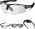 Polarized Sports Sunglasses for Men Women,UV400 Protection Sunglass for Running Cycling Fishing Hiking TR90