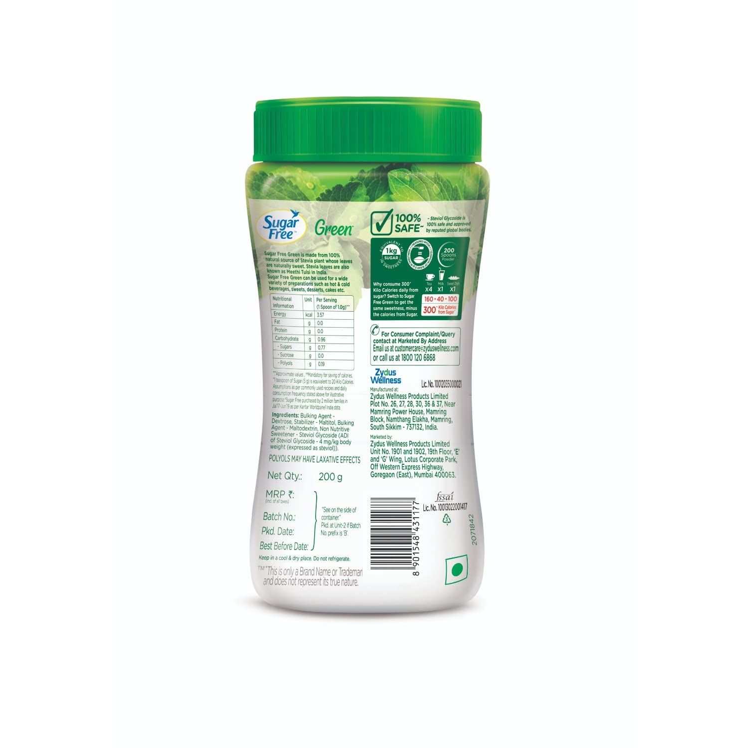 Sugar Free Green Natural Stevia Powder