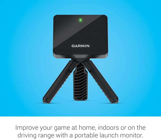 Garmin Approach R10 Portable Golf Launch Monitor | Take Your Game Home or Practice at The Driving Range | Track Metrics, Record Video or Play 43,000+ Courses with Signature Series Golf Towel