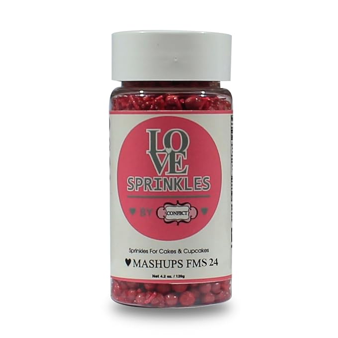 Confect Ruby Red | Sprinkles Bottle for Decoration Bottle