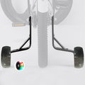 1 Pair Bike Training Wheels Mute Flash Wheels,Children Bicycle Wheels Flash Mute Wheel Compatible for 12 14 16 18 20 inch Single Speed Bike