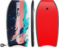 Goplus 41''/37''/33'' Lightweight Body Board for Beach, Surf Board with EPS Core, XPE Deck, HDPE Slick Bottom, Wrist Leash, Bodyboard for Kids Adults Surfing