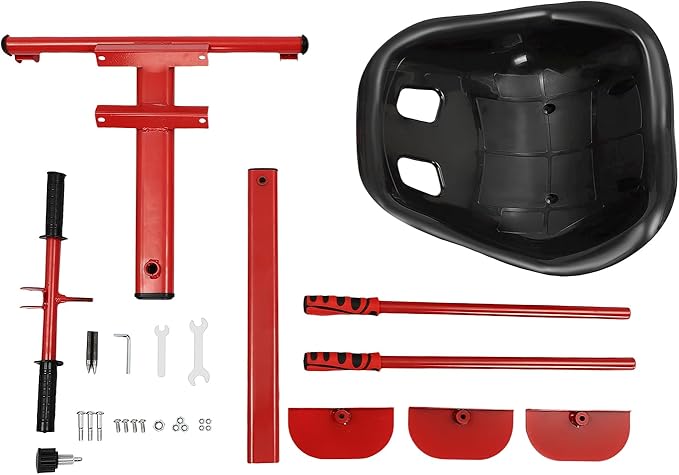 Snow Racer Sled, Modern Ski Scooter Scooter Board Snow Racer Sled up to 176.4lbs for Kids and Adults