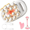 Zevessa Massager - Relief Wave Pro 3, Reliefwave Massager - 16-Head Massage Gun Set, 30 Intensity Levels with 16 Massage Heads, Quiet Percussion Massagers for Legs, Waist, Buttocks Muscles (White)