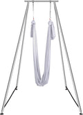 VEVOR Aerial Yoga Frame, 9.67 ft Height Swing Stand, Max 551.15 lbs Load Chrome-Plated Steel Pipe Inversion Yoga Rig for Indoor Outdoor Use