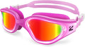 ZIONOR G1 Nava Super Anti-Fog Unisex Swim Goggles Mirror/Bright Smoke Lens
