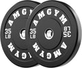 2 Inch Bumper Plates，10-500lbs，Barbell Rubber Olympic Weight Plates Set for Home Gym, Strength Training & Weight Lifting, Multiple Options Colors