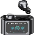 PAXA Wireless Earbuds with Touch Screen Headphones Bluetooth 5.4 Ear Bud IPX4 Light Weight in Ear Earbuds Comfortable Fit Deep Bass Stereo 5 EQ Modes ENC Clear Call for Android/iOS(Black)