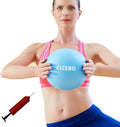 Pilates Ball 8 inch, Small Exercise Ball for Between Knees with Needle Pump for Core Workout & Physical Therapy Yoga PT