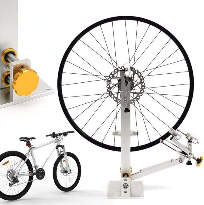 LYNICESHOP Wheel Truing Stand, 10"-29" Bicycle Wheel Truing Stand Bike Hub Maintenance Platform Repair Tool Kit Professional Bicycle Wheel Repair Truing Bearing Stand