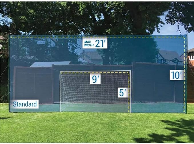 3-in-1 Soccer Training Rebounder & Goal Backstop Net - Soccer Goal for Volley, Passing, Solo Training - Outdoor Sports, Backyard Games
