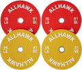 Colored Olympic Weight Plates, 2-inch Rubber Bumper Plate Set for Home Gym Barbell Weight Lifting and Strength Training