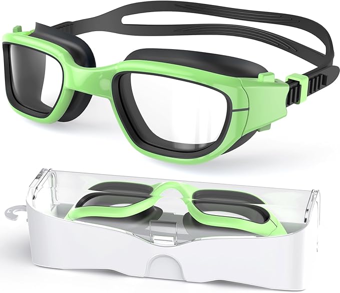 Kids Swim Goggles,Swimming Goggles for Kids 6-14, Anti-Fog UV Protection Pool Glasses for Boys Girls