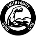Personalized Home Gym Metal Name Sign | Custom Family Wall Art & Split Letter Name | Wedding Gift & Anniversary | Indoor Metal Decor Gift for Women, Men, Wife, Parents, Couple