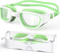 Kids Swim Goggles,Swimming Goggles for Kids 6-14, Anti-Fog UV Protection Pool Glasses for Boys Girls