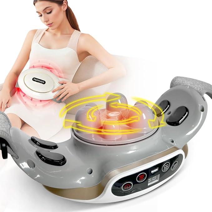 Abdominal Massager, Stomach Massage for Digestion, Stomach Relaxation, and Digestive Relief - Belly Cellulite Massager for Flattening Belly, Gas, Bloating, and Constipation