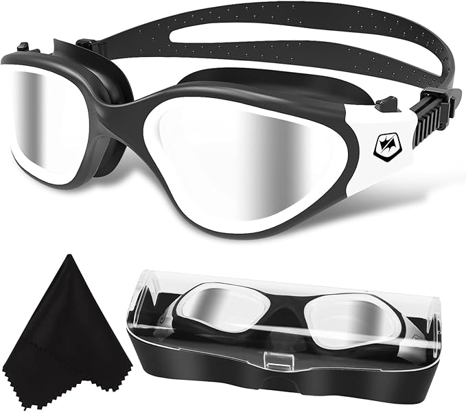 WIN.MAX Polarized Swimming Goggles Swim Pool Goggles Anti Fog Anti UV No Leakage Clear Vision for Men Women Adults Teenagers