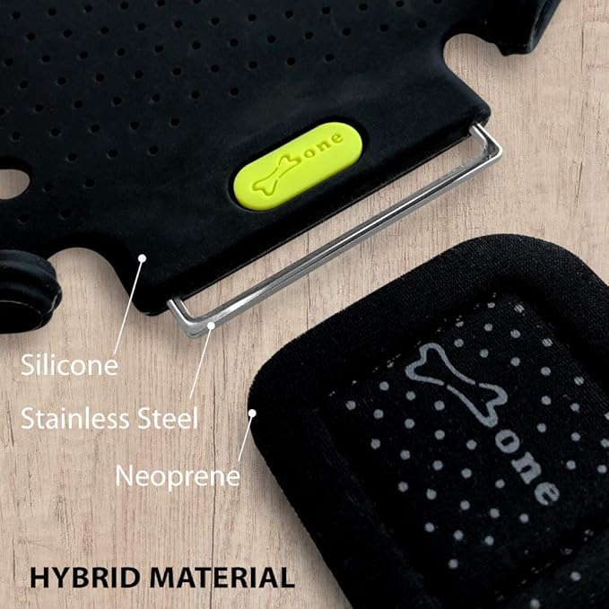 【Bone】 Run Tie Running Armband Phone Holder, Cell Phone Arm Band for iPhone 14 13 12 11 Pro Max Mini XS XR X 8 7 6 Plus Samsung Galaxy S10 S9 Smartphone (Combo Set/Black/ 6.3-7.5"+ 7.9-9.8"+ 9.8-14")