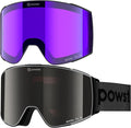 Ski Goggles Snow OTG Snowboard Goggles Magnetic Interchangeable Lens Frameless UV Protection Anti-fog mobile Skating