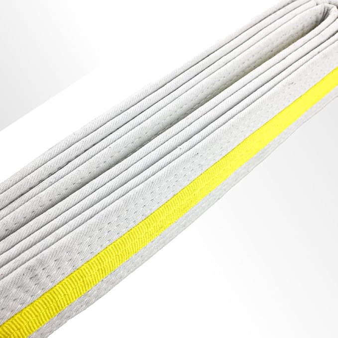 Karate Belt, All-Purpose Martial Arts Belt, Judo, Taekwondo Belt, Durable MMA Color Rank TKD Belt Size 0-6.