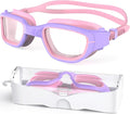 Kids Swim Goggles,Swimming Goggles for Kids 6-14, Anti-Fog UV Protection Pool Glasses for Boys Girls