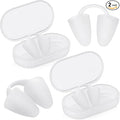 2 Pack Nose Plugs for Swimming for Adults and Kids (Age 7-12), Waterproof Soft Silicone Swimming Protectors Nose Block Nostril Plugs for Swimmers Surfers Water Sports