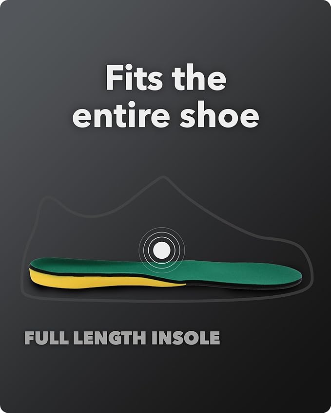Spenco Polysorb Cross Trainer Athletic Cushioning Arch Support Shoe Insoles Men's 14-15.5