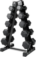 RitFit 5-650 LBS PVC Encased Hex Dumbbell Sets with Optional Rack for Home Gym, Hand weight with Chrome Handle for Strength Training, Workouts